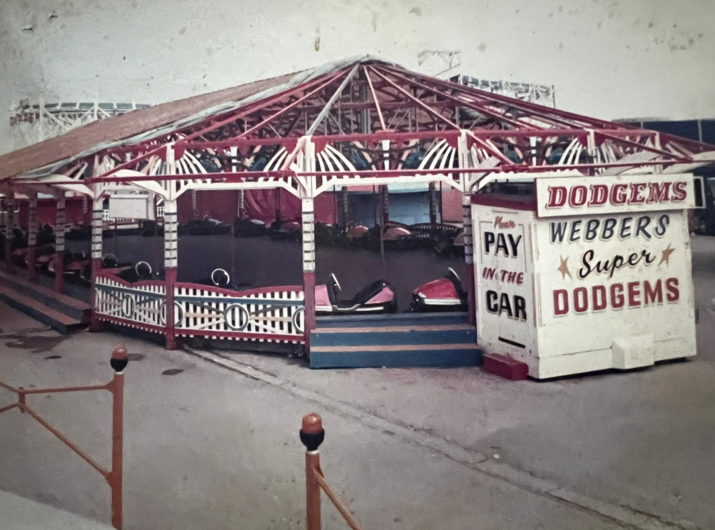 The original Webbers Super Dodgems ride on the Rhyl seafront.